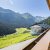 Aussicht vom Balkon im Alpengasthof Praxmar
